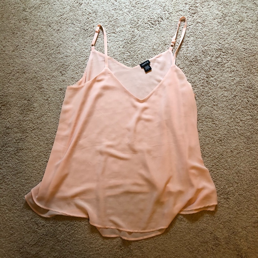Blush tank top blouse